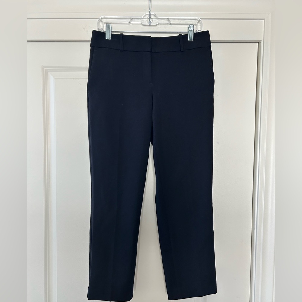 Ann Taylor Navy Ankle Cropped Pants